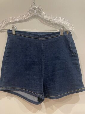 Denim High-Rise Women's Shorts - Dark Blue like new